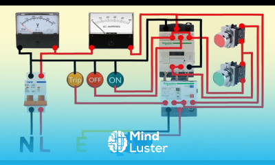 DOL starter wiring connection for single phase motor