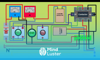 submersible water pump starter wiring connection diagram