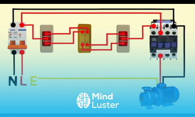 single phase motor control from 3 places
