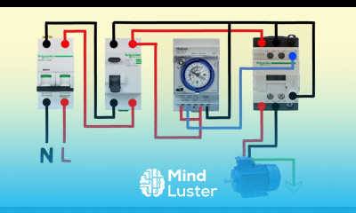 single phase motor timer connection