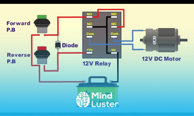 12V DC motor forward reverse connection diagram