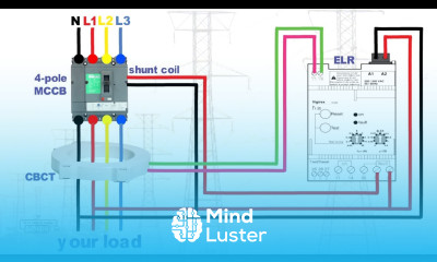 Earth leakage relay wiring diagram