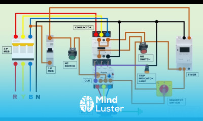 Learn dol starter motor and timer connection for auto and manual - Mind ...