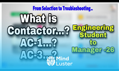 What is Contactor How the contactor works AC 1 AC 3