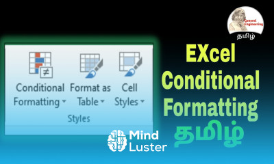 Excel Conditional Formatting Advanced Conditional formatting in Tamil Version 3
