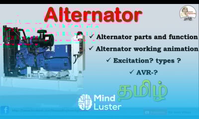 generator Alternator working excitation and types AVR automatic voltage regulator in Tamil