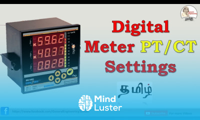 Energy meter connection and settings in Tamil Conzerv Kwh meter 3 phase Kwh meter PT CT settings