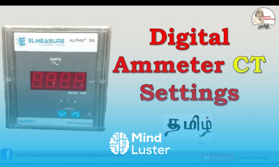 Digital ammeter Elmeasure alfa 3A ammeter connection and programming in Tamil