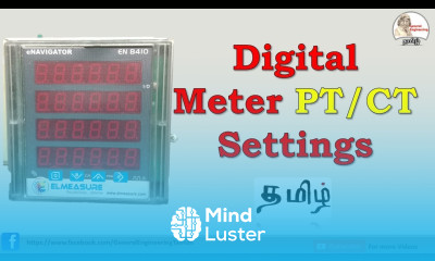 How to set CT PT ratio and 3 phase energy meter connection in Tamil Kwh meter Elmeasure En 8410