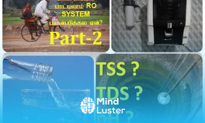 TDS TSS pH in water purifier RO system basics in tamil Part 2