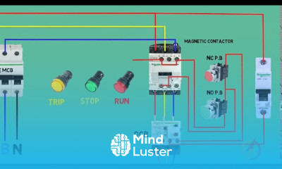 three phase dol starter wiring diagram with over load indicator power wiring Circuit ranger