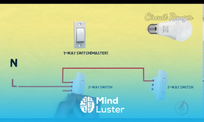 Master ON switch wiring diagram by using two way switch Circuit ranger