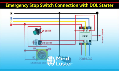 Learn Emergency Stop Switch Connection with DOL Starter - Mind Luster