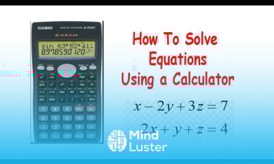 How to solve equations using a calculator