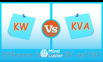 KVA vs KW KVA and KW Difference between KVA and KW