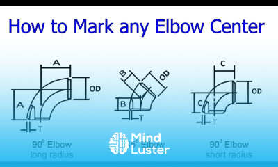 How to mark the center of any elbow