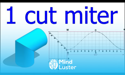 Pipe Single cut miter bend layout piping tutorial for beginners