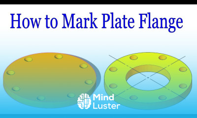 How to mark a plate Flange