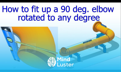 HOW TO FIT UP A 90 DEGREE ELBOW ROTATED TO ANY DEGREE