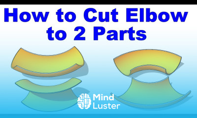 How to cut an elbow to two parts