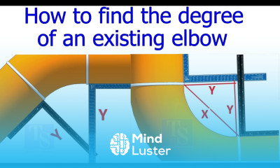 How to find the degree of an existing elbow