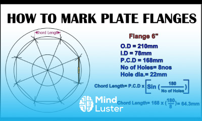 Plate Flange Marking Fabrication free Tutorial प्लेट से फ्लैंज कैसा बनाएगा