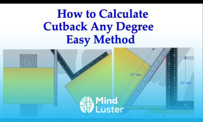 Pipe cutback degree easy fast method any degree