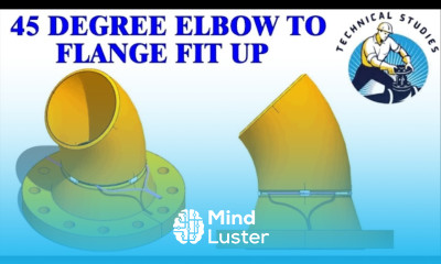 How to fit up a 45 degree elbow to a flange