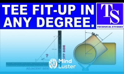 PIPING How to fit up a tee to an existing pipe to any degree Pipe fit up Tutorial for beginners
