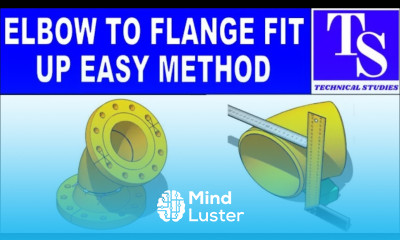 45 DEGREE ELBOW TO WELD NECK FLANGE FIT UP EASY METHOD Pipe fit up tutorials