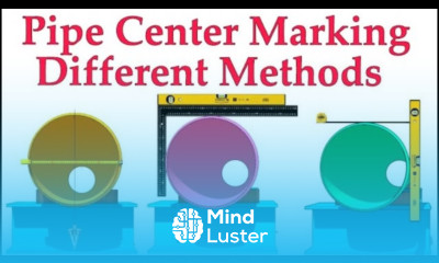 How to mark the center line and divide a pipe circumference