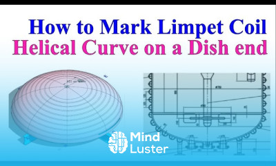 How to mark limpet coil heliacal curve on a dish end