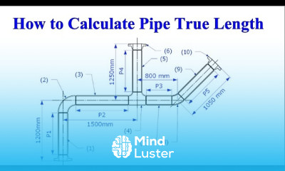 How to Calculate Pipe True length in an isometric drawing