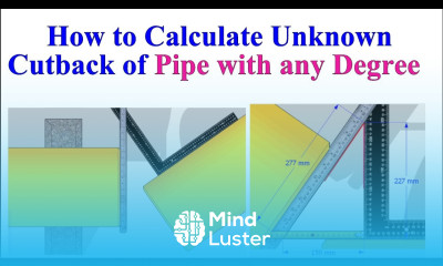Pipe cutback degree easy fast method any degree