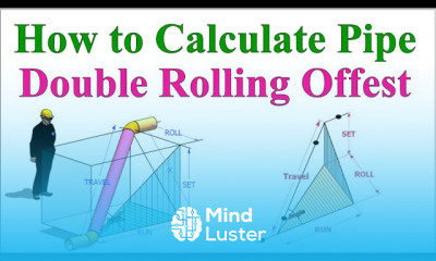 PIPE DOUBLE ROLLING OFFSET CALCULATIONS FREE TUTORIAL डबल रोलिंग ऑफ सेट