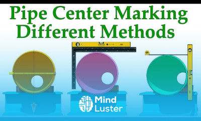 How to mark the center line and divide a pipe circumference