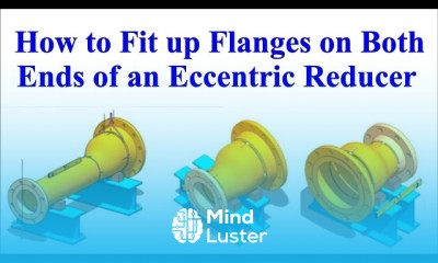 HOW TO FIT UP FLANGES ON BOTH ENDS OF AN ECCENTRIC REDUCER TUTORIAL Pipe fit up tutorials