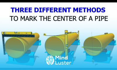 How to mark the center line of a pipe in different methods and divide a pipe circumference