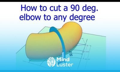How to cut an Elbow to any Degree Simple method