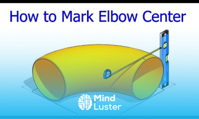 How to mark the center of a 90 degree elbow