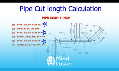 How to Calculate Pipe length in an isometric drawing