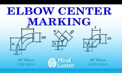 How to mark the center of any elbow