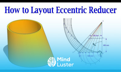 Learn How to layout an eccentric cone Easiest method एक्सेंट्रिक कोन ...