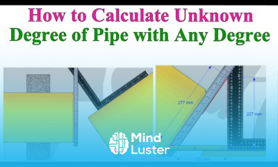 Pipe cutback degree easy fast method any degree