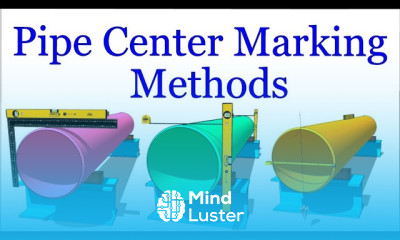 How to mark the center line and divide a pipe circumference
