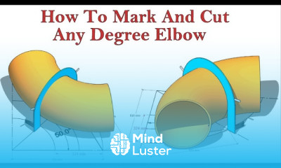 How to mark any degree on an elbow easy method