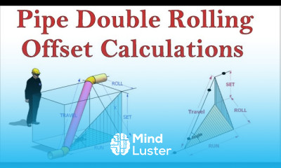 PIPE DOUBLE ROLLING OFFSET CALCULATIONS FREE TUTORIAL