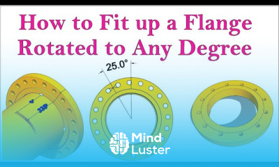 Pipe to flange fit up any degree