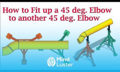 How to Fit up a 45 degree Elbow to another 45 degree Elbow