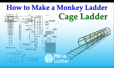 How to make a cage ladder monkey ladder The drawing link is in the description